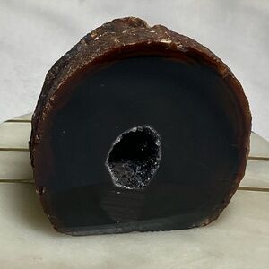 Agate Geode Cut Base -Made In Brazil